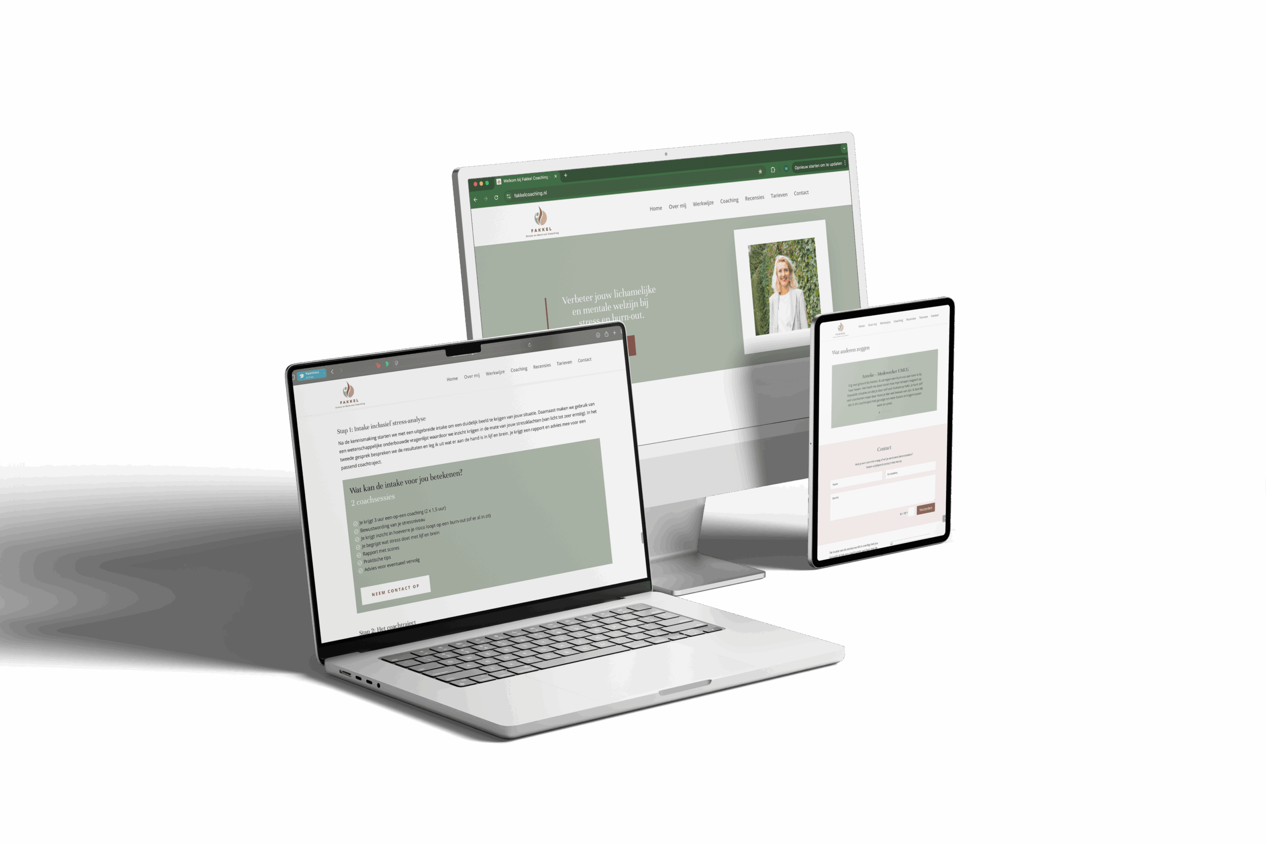 Fakkel Coaching website